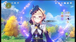 原神　雷電将軍＆エミリエ＆ナヒーダでデイリー任務#７４７。地脈の花 概要欄見てね