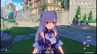 原神　雷電将軍＆刻晴＆ナヒーダでデイリー任務#７５０。地脈の花 概要欄見てね