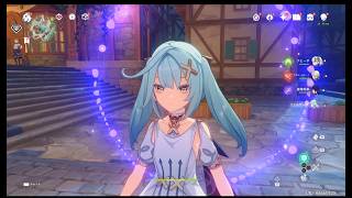 原神 雷電将軍&ファルザン&ナヒーダでデイリー任務#752。地脈の花 概要欄見てね