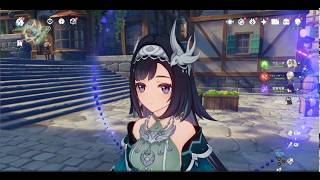 原神　雷電将軍＆藍硯＆ナヒーダでデイリー任務#７５５。地脈の花 概要欄見てね