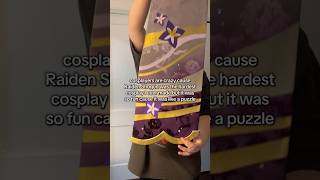 Making a Raiden Shogun cosplay #genshinimpact #cosplay