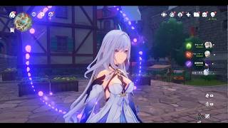 原神　雷電将軍＆スカーク＆ナヒーダでデイリー任務#７７５。素材集め 概要欄見てね