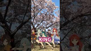 【花園の 女KING 1/3】咲き誇る桜の花園で 原神のらんやんたちが女だけで「KING」【原神 AR ダンス】