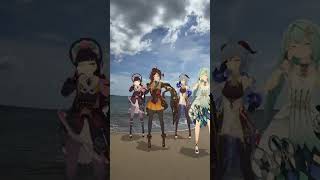 【海! 無罪 All】波に揺られて  原神のファルザンたち美少女軍団が「美少女無罪♡パイレーツ」踊ってみた【原神 AR ダンス】